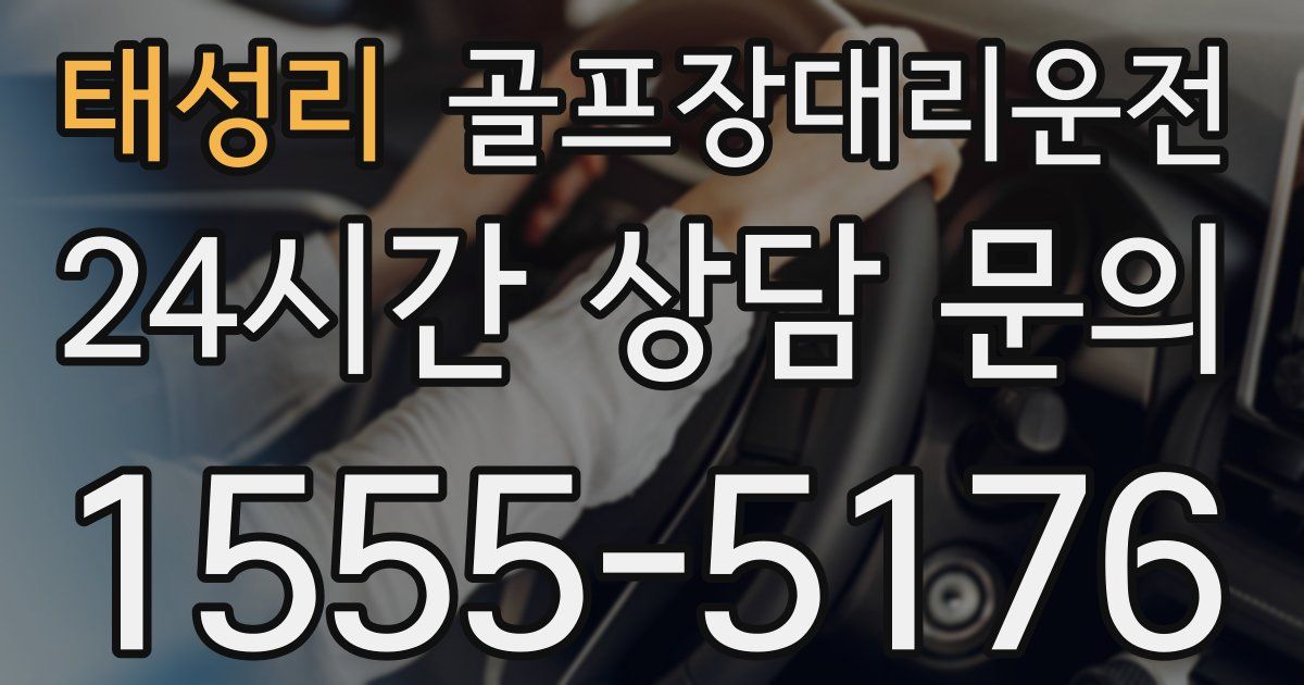 골프장대리운전 서비스