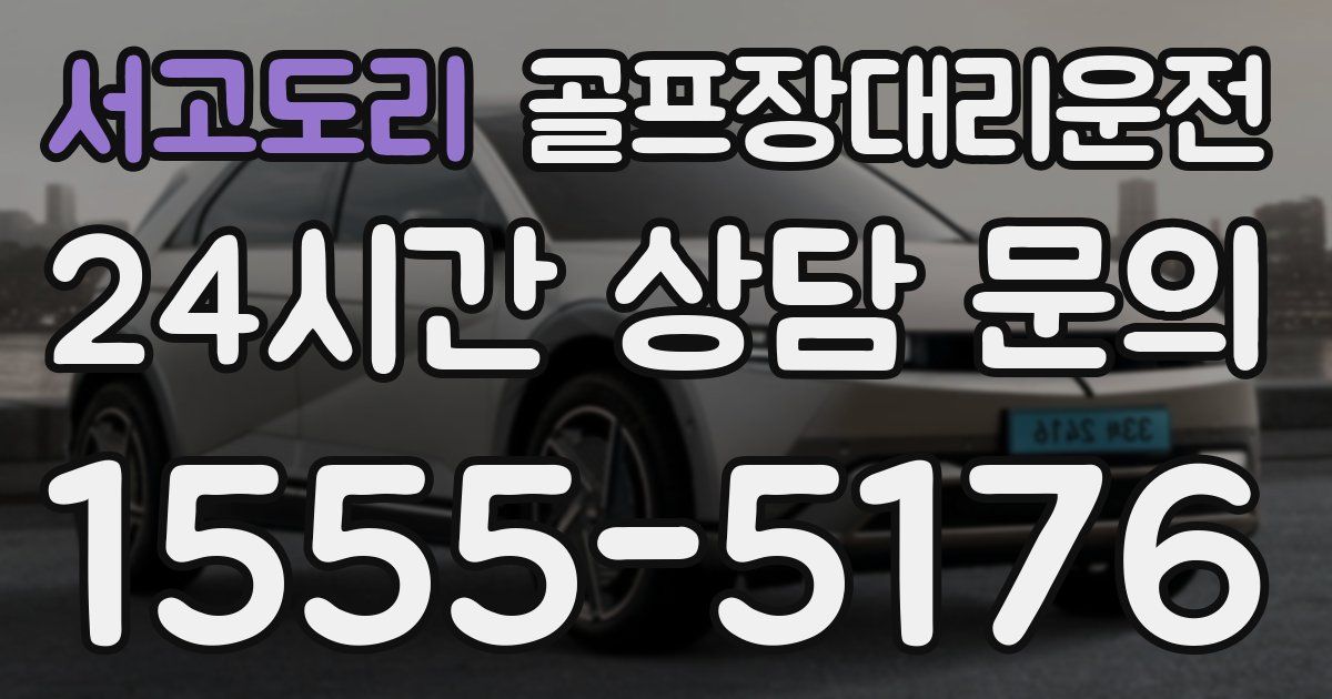 골프장대리운전 서비스