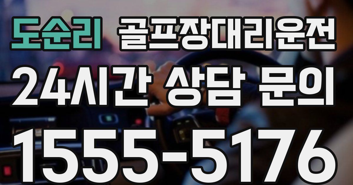 골프장대리운전 서비스