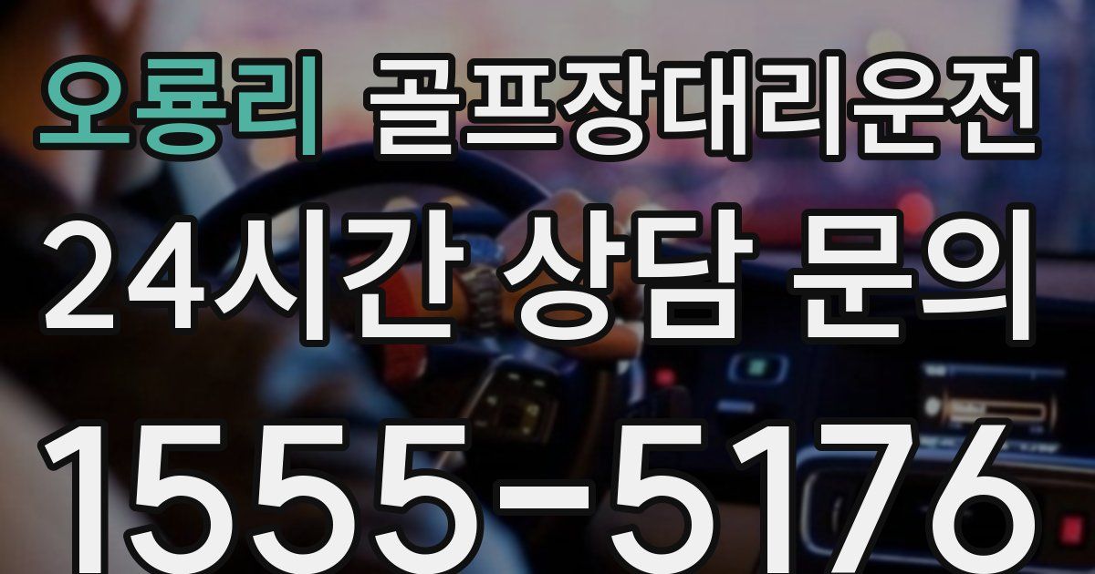 골프장대리운전 서비스