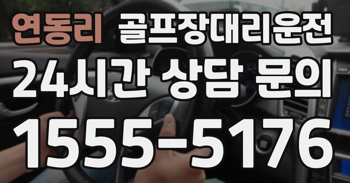 골프장대리운전 서비스