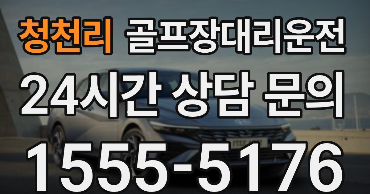 골프장대리운전 서비스