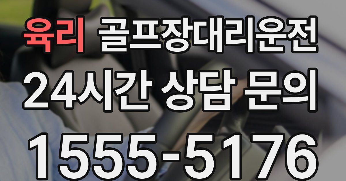 골프장대리운전 서비스