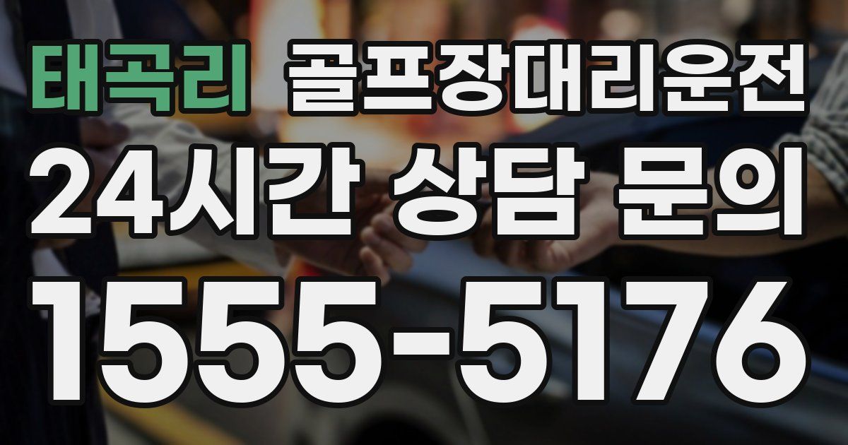 골프장대리운전 서비스
