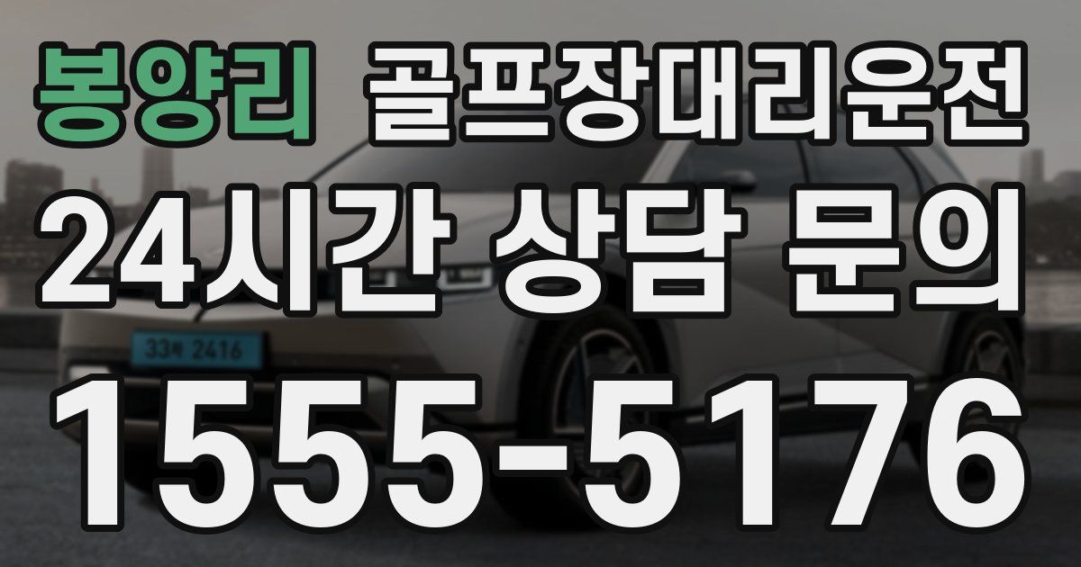골프장대리운전 서비스