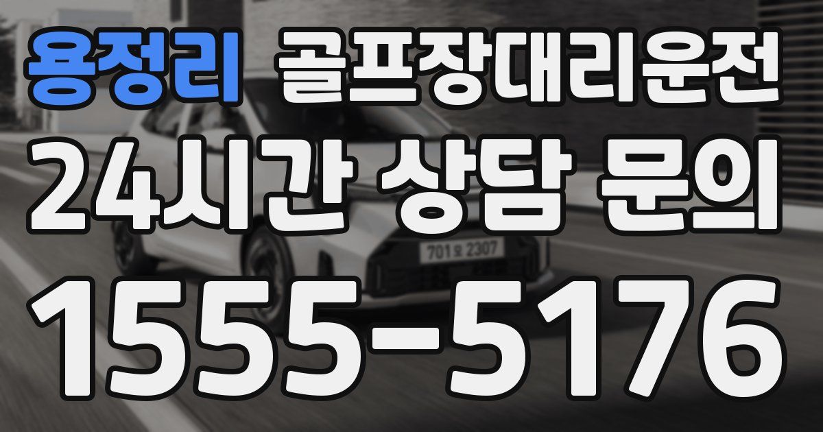 골프장대리운전 서비스