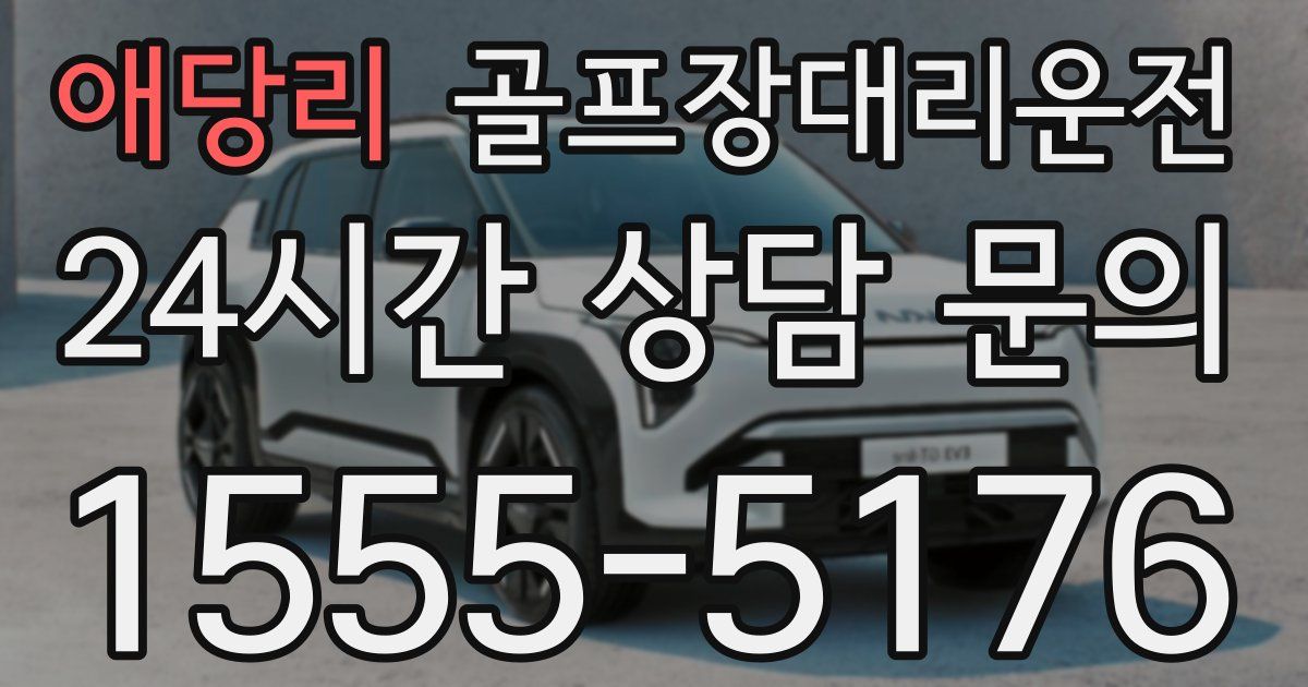 골프장대리운전 서비스