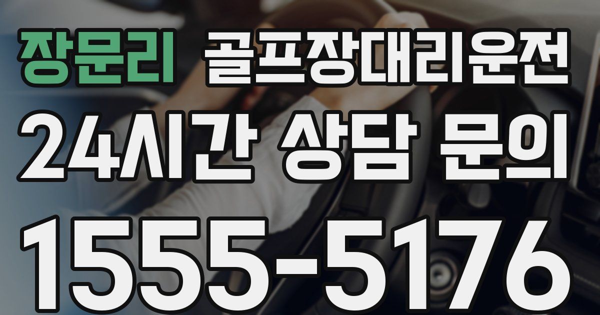 골프장대리운전 서비스