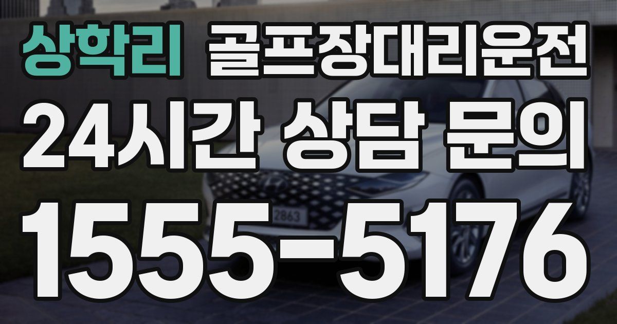 골프장대리운전 서비스