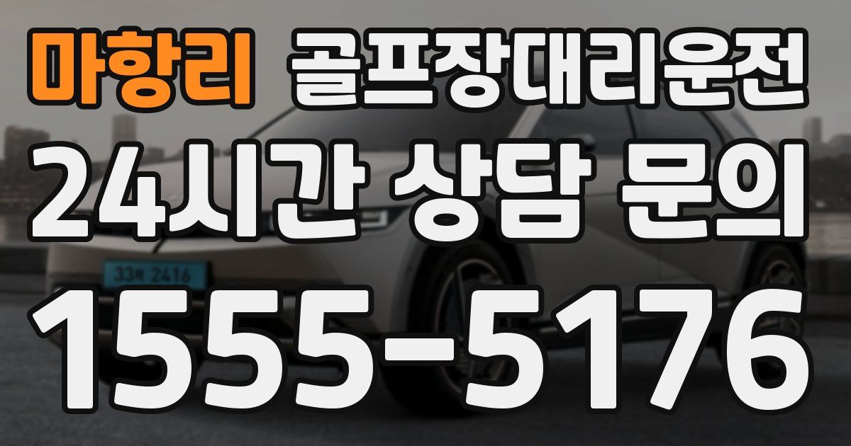 골프장대리운전 서비스