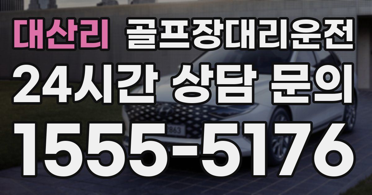 골프장대리운전 서비스