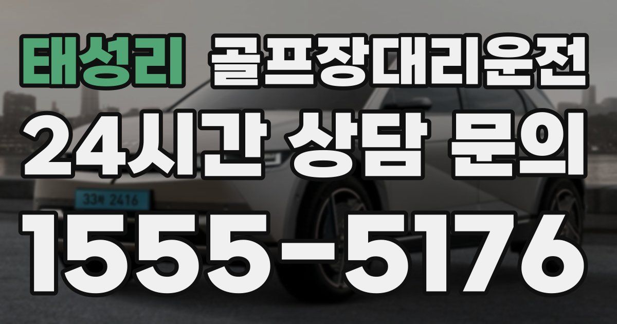 골프장대리운전 서비스
