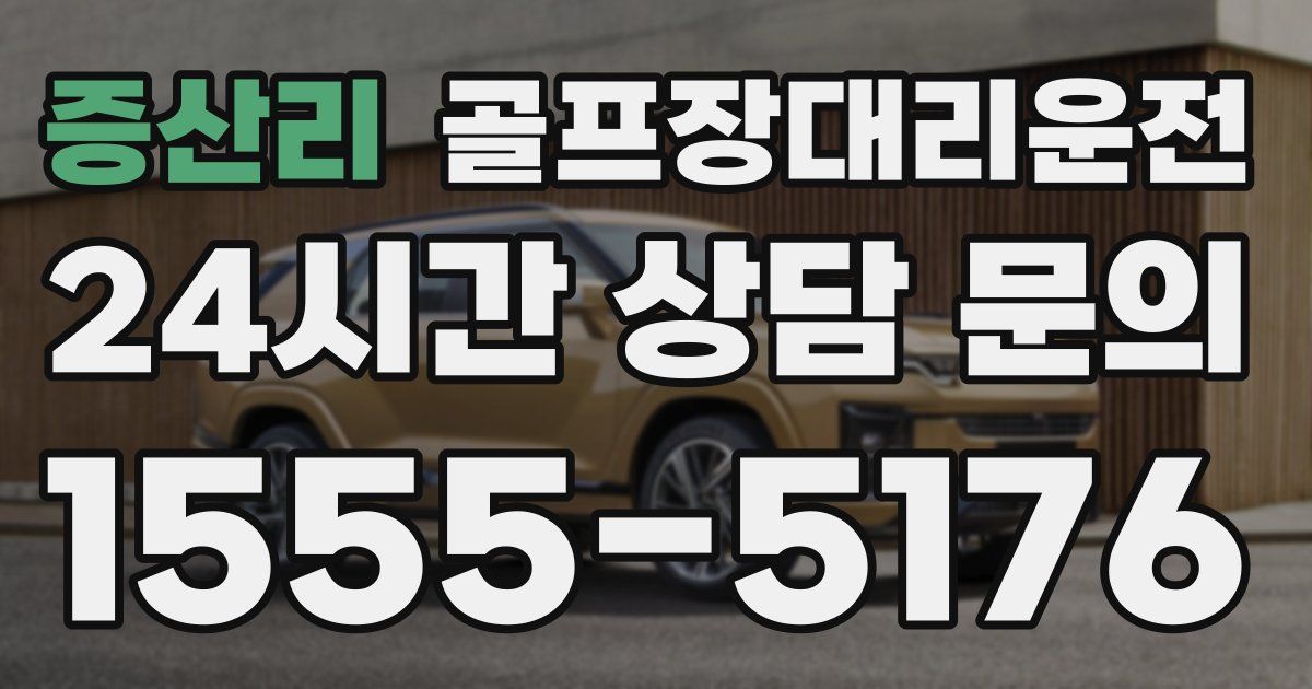 골프장대리운전 서비스