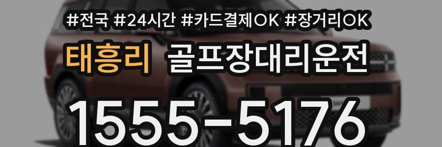 태흥리 골프장대리운전