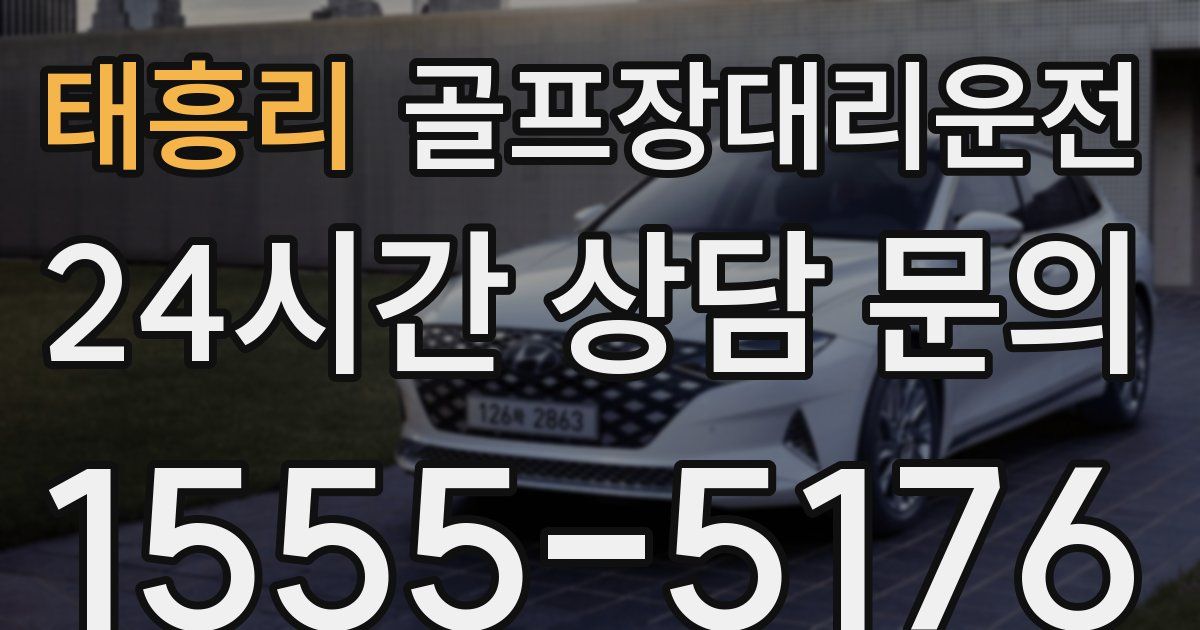 골프장대리운전 서비스