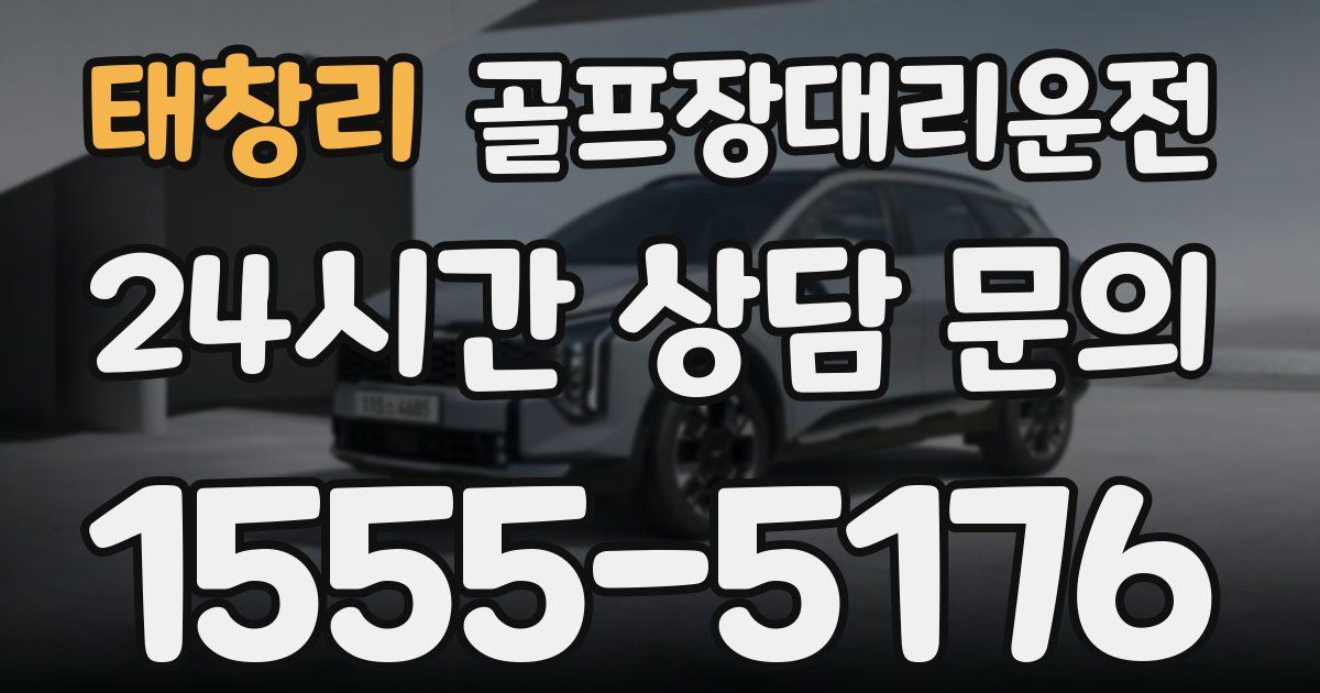 골프장대리운전 서비스