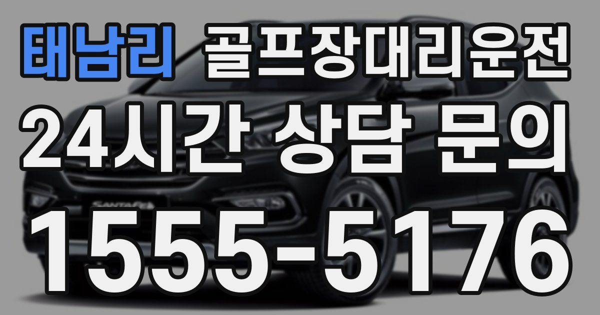 골프장대리운전 서비스