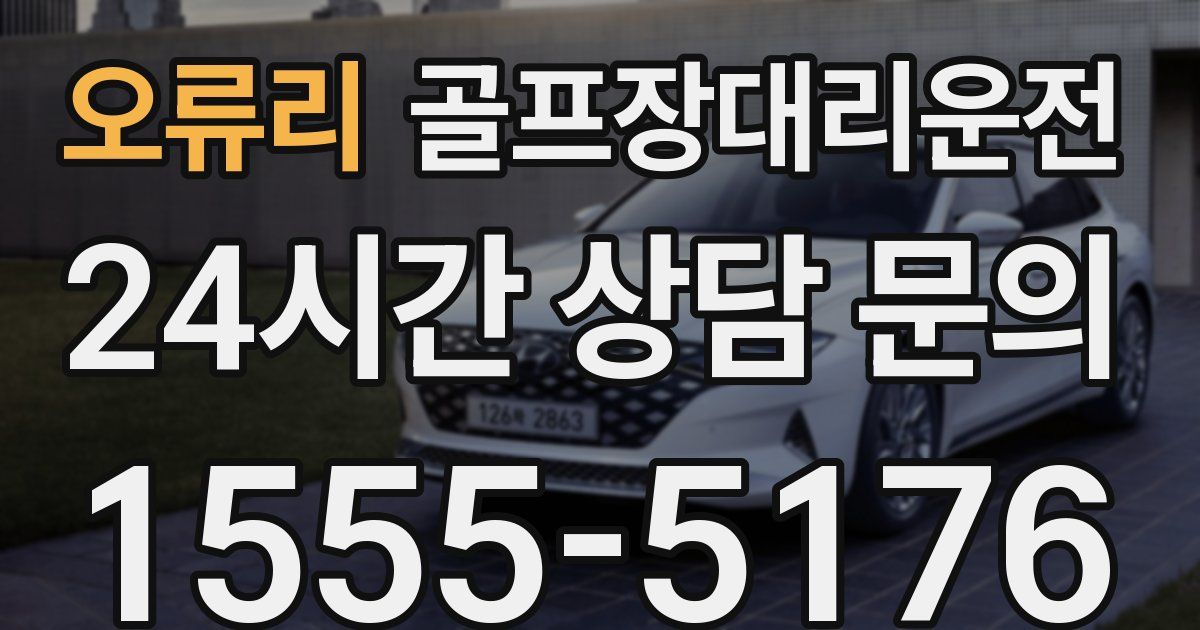 골프장대리운전 서비스