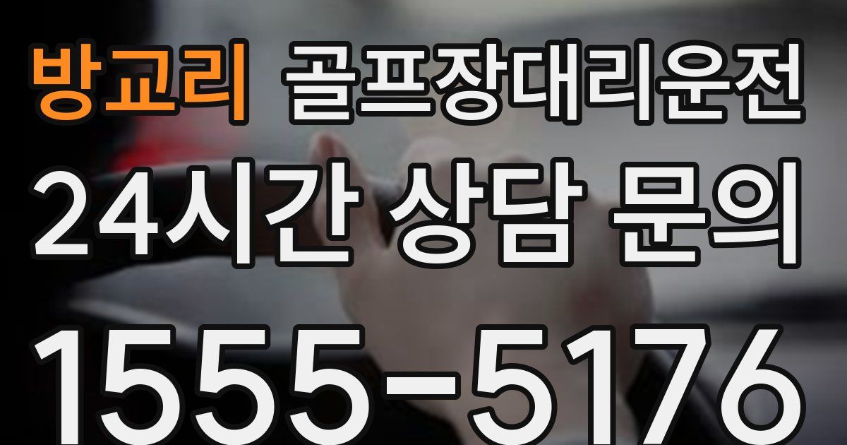 골프장대리운전 서비스