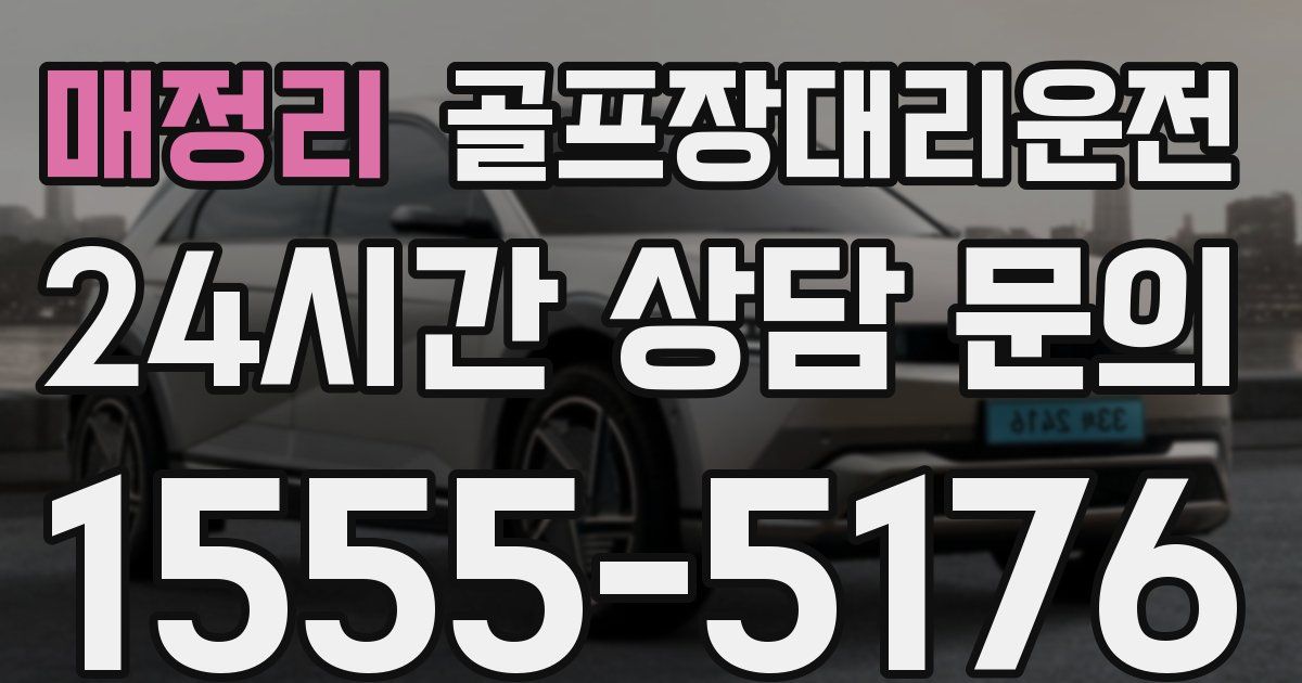 골프장대리운전 서비스