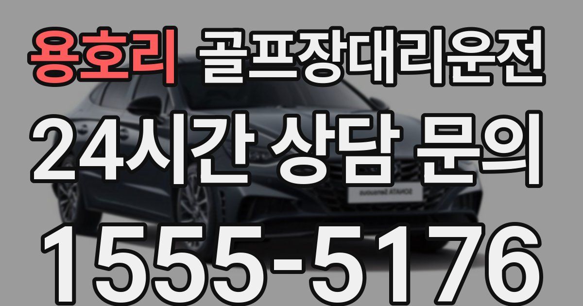 골프장대리운전 서비스