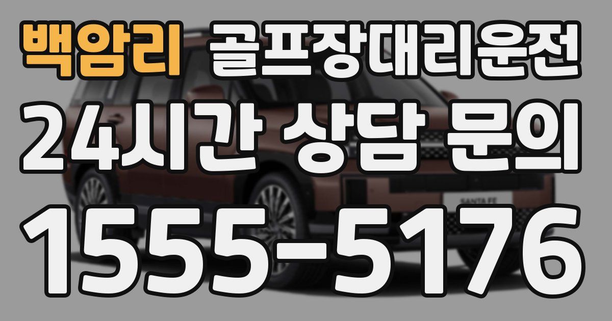 골프장대리운전 서비스