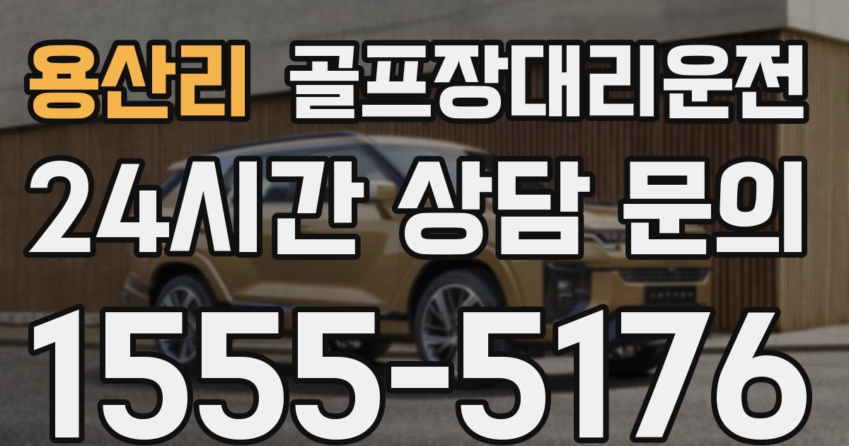 골프장대리운전 서비스