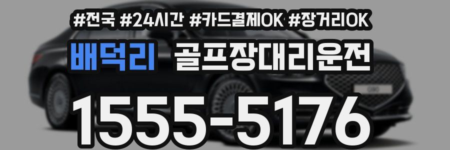 배덕리 골프장대리운전