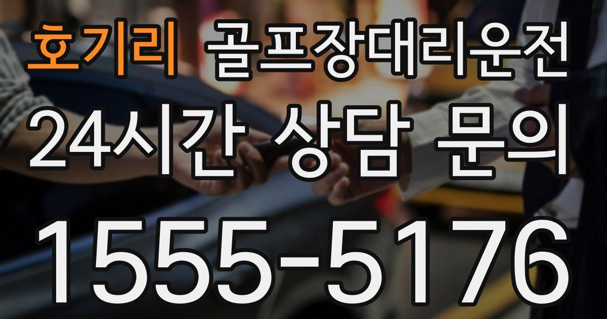 골프장대리운전 서비스