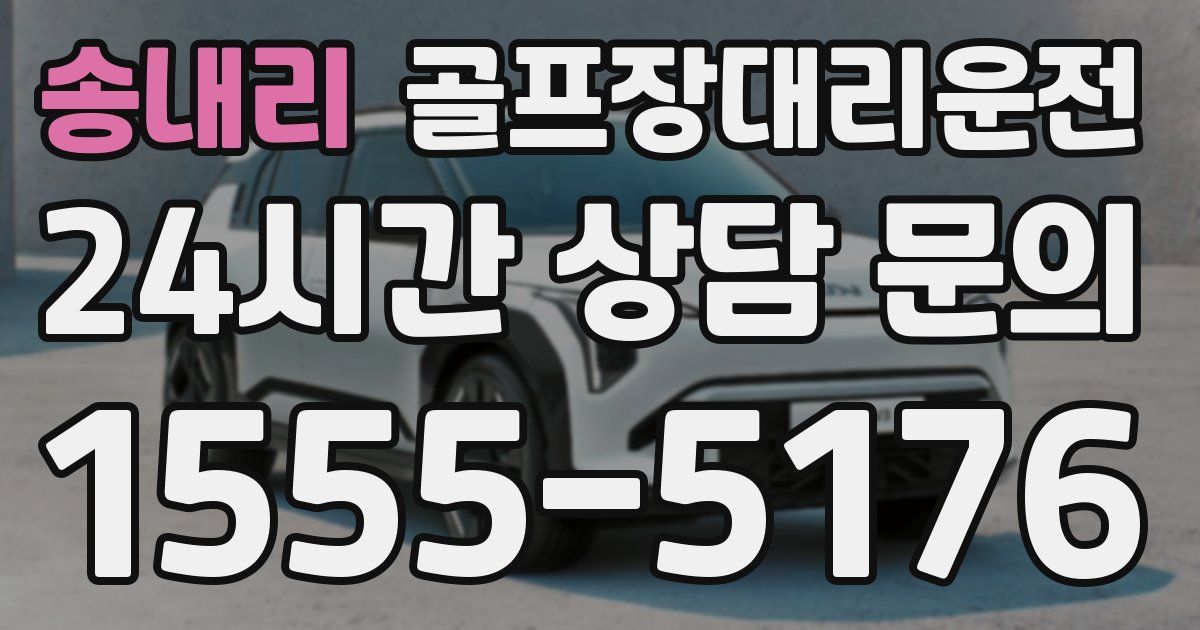 골프장대리운전 서비스