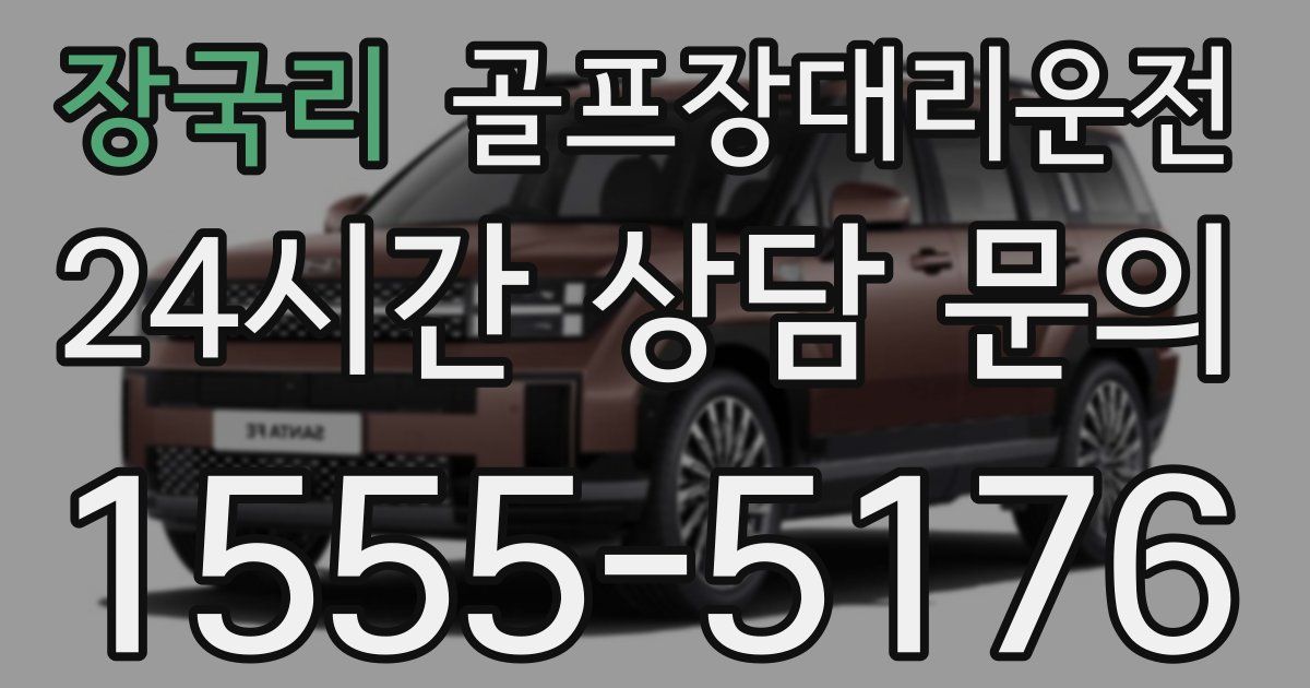 골프장대리운전 서비스