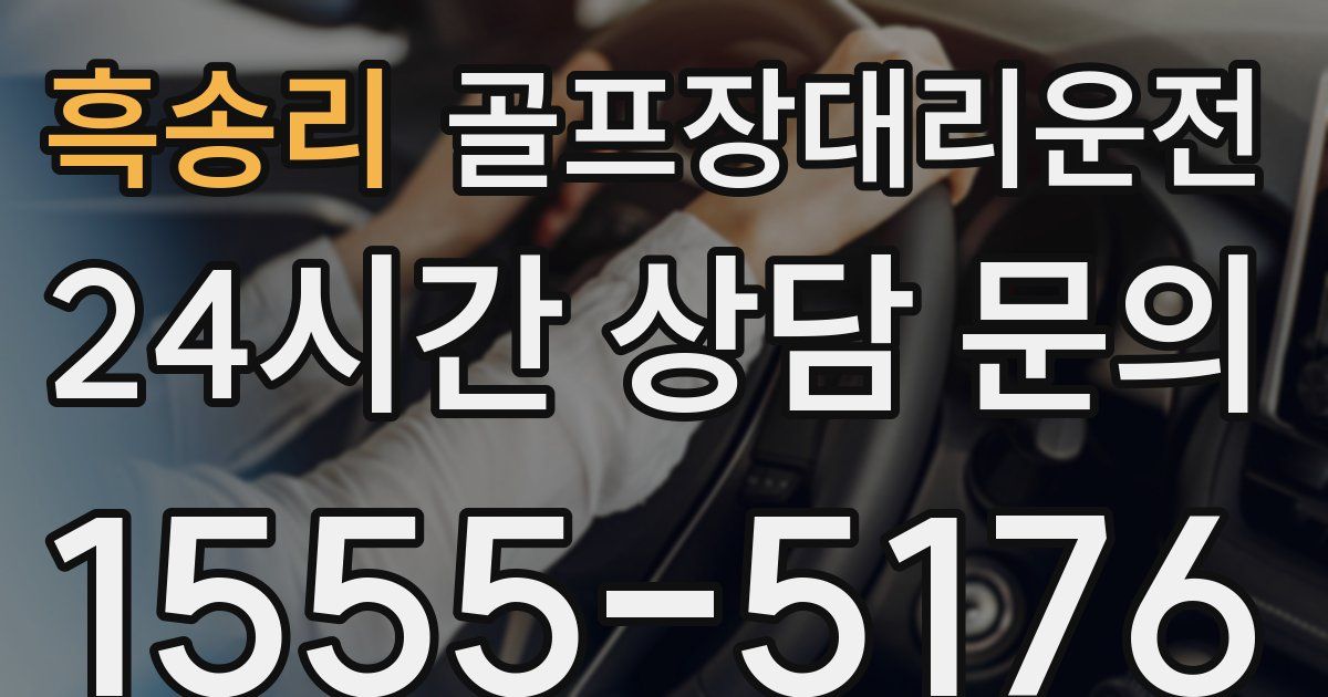골프장대리운전 서비스