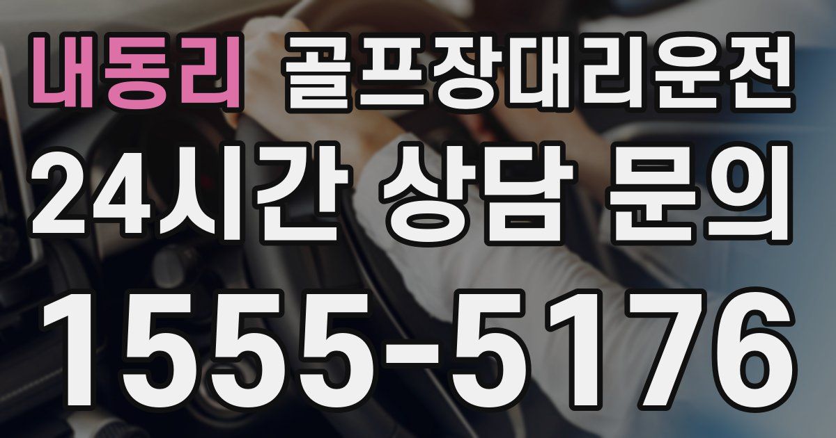 골프장대리운전 서비스