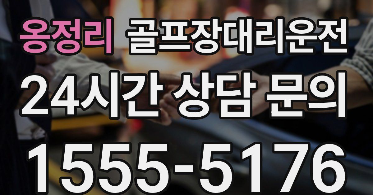 골프장대리운전 서비스