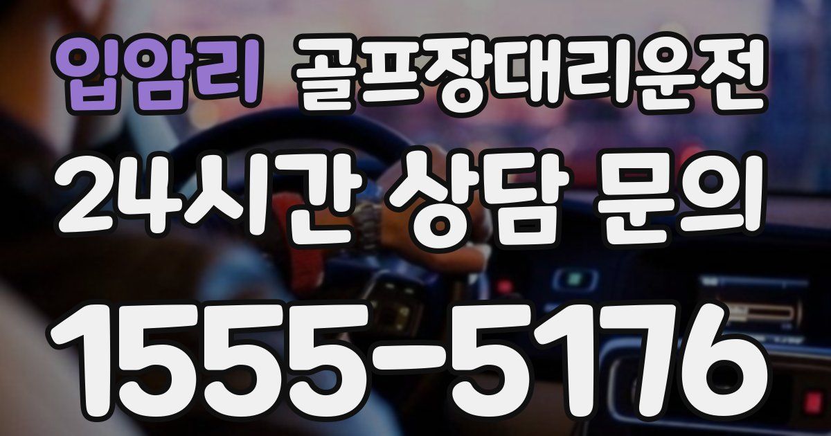 골프장대리운전 서비스