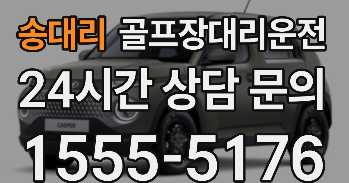 골프장대리운전 서비스