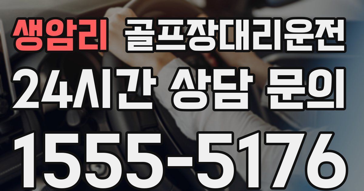 골프장대리운전 서비스