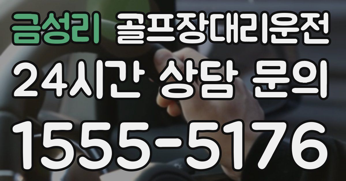 골프장대리운전 서비스