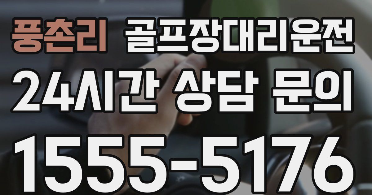 골프장대리운전 서비스