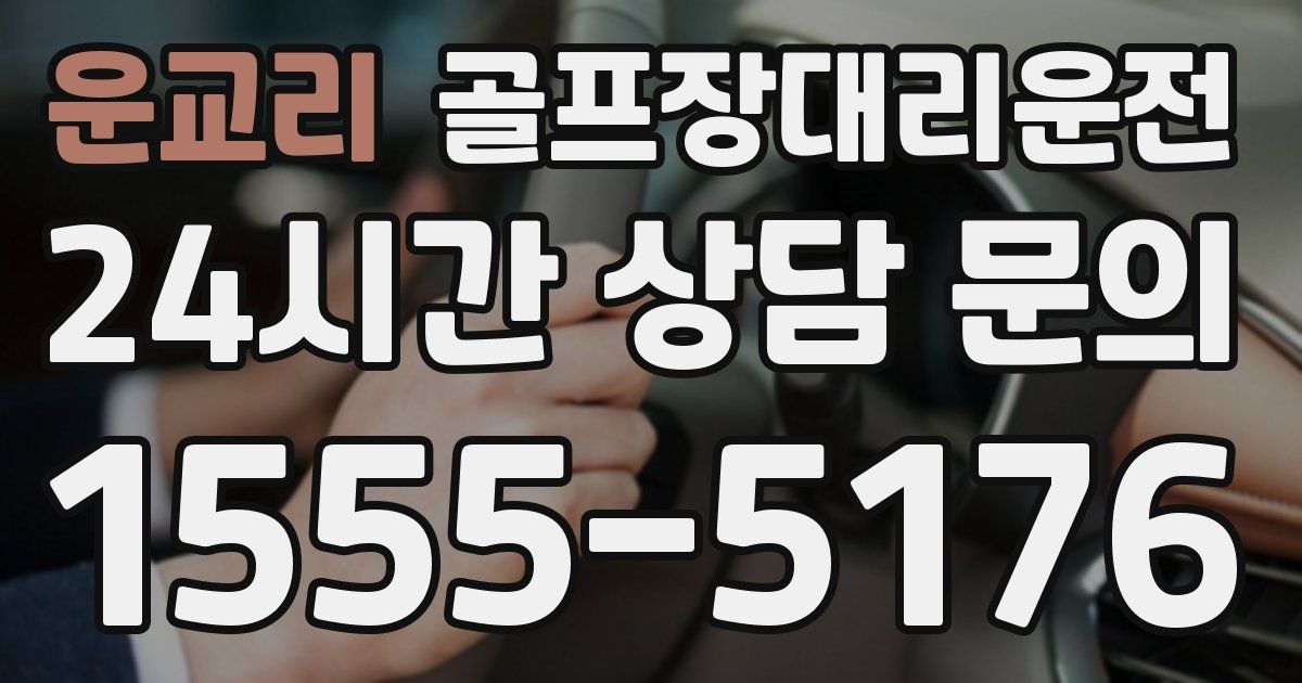 골프장대리운전 서비스