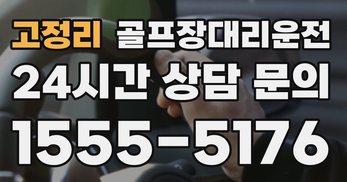 골프장대리운전 서비스