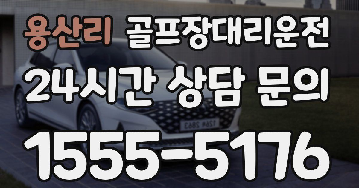 골프장대리운전 서비스