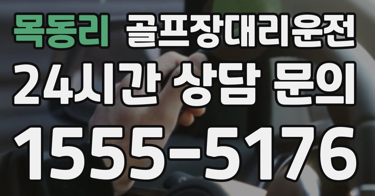 골프장대리운전 서비스