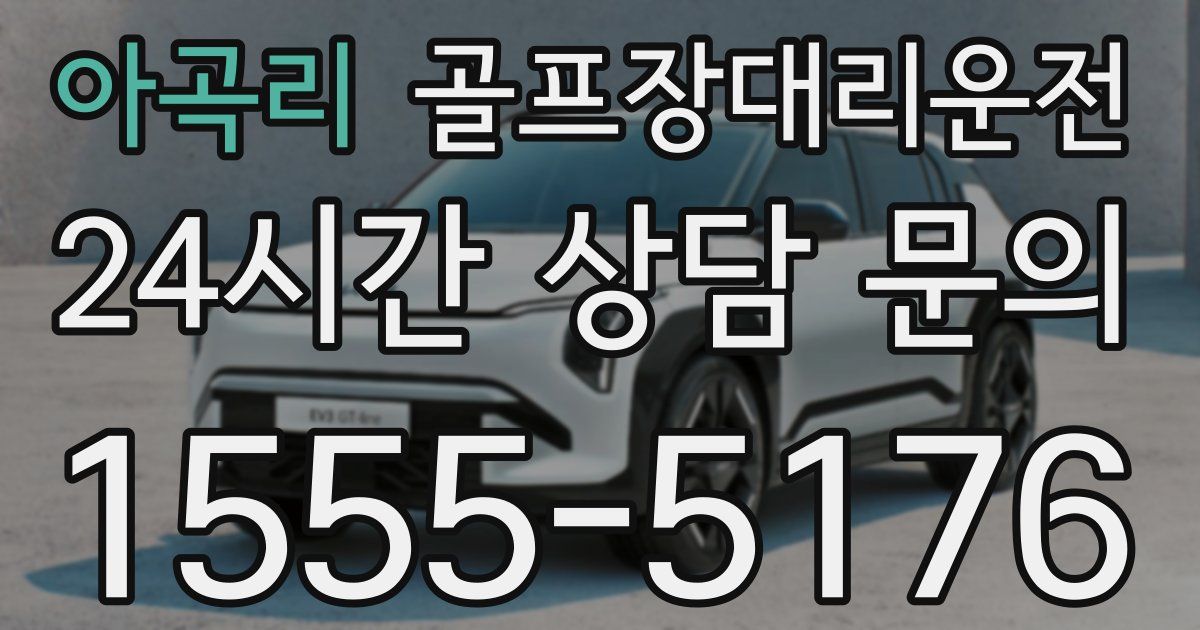 골프장대리운전 서비스