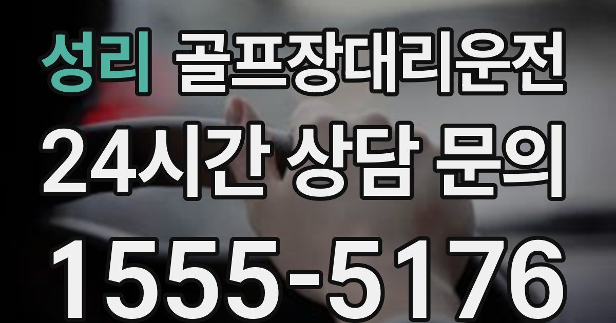 골프장대리운전 서비스