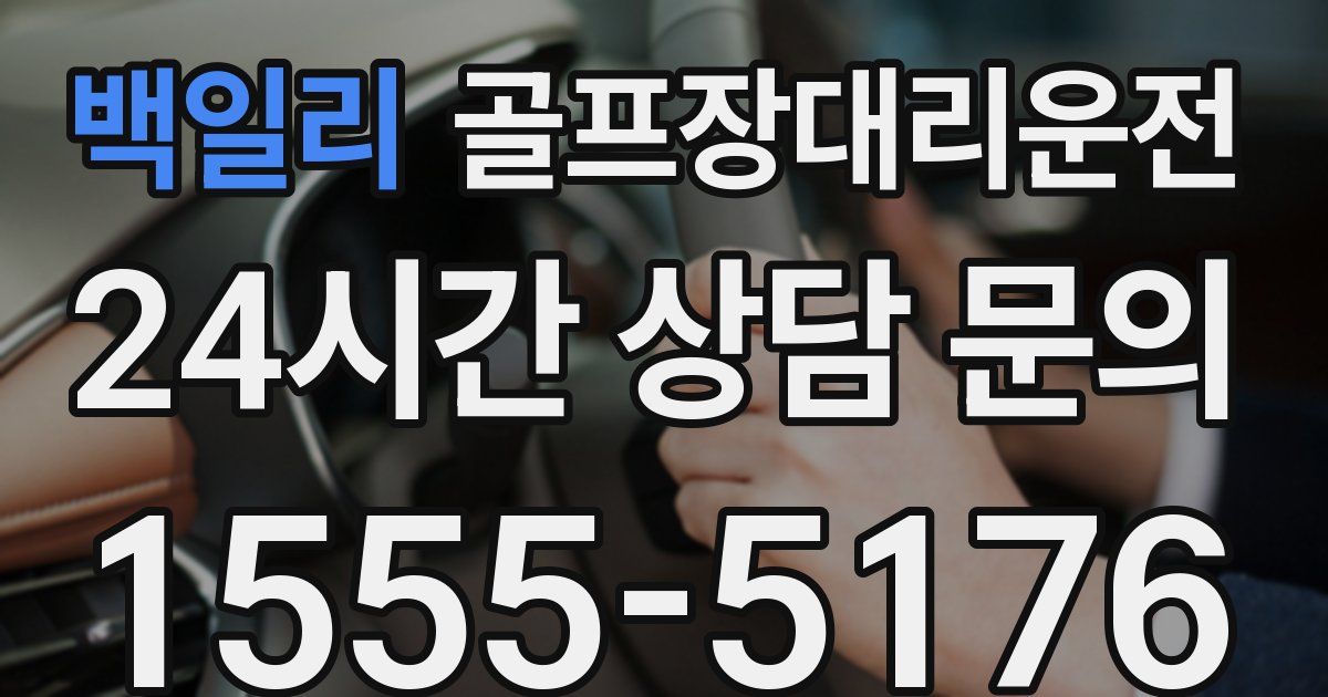 골프장대리운전 서비스