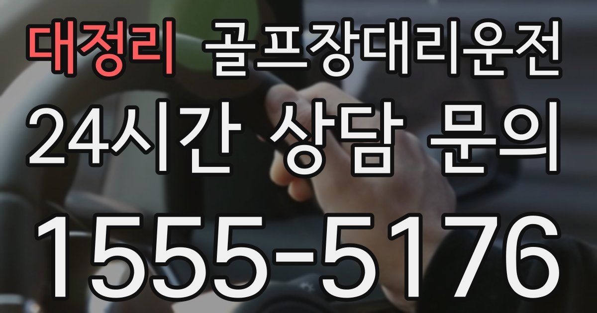 골프장대리운전 서비스