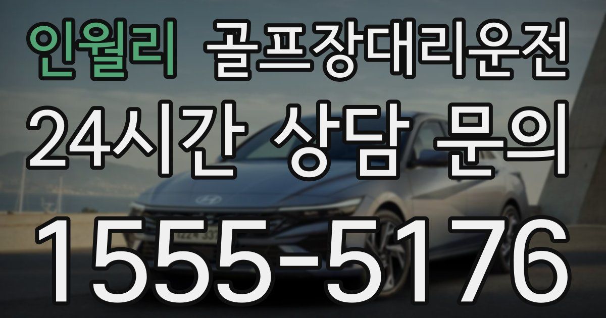 골프장대리운전 서비스