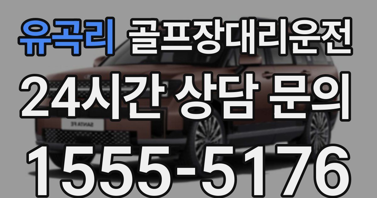 골프장대리운전 서비스
