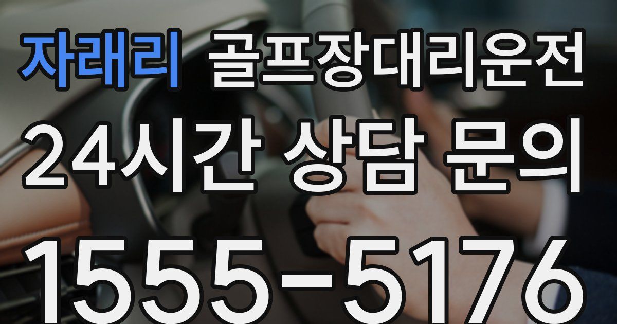 골프장대리운전 서비스